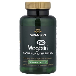 Swanson, Magnesium L-Threonaat, 90 plantaardige capsules