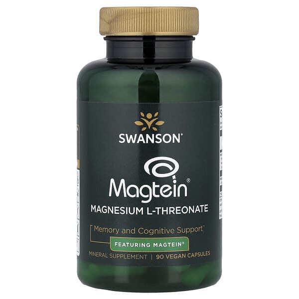 Magnesium L-Threonate, 90 Vegan Capsules