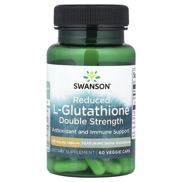 Reduced L-Glutathione, 200 mg, 60 Veggie Caps