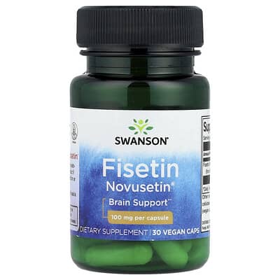 Swanson, Fisetin Novusetin®, 100 mg, 30 Vegan Capsules