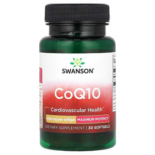 Swanson, Коэнзим Q10, 400 мг, 30 мягких таблеток