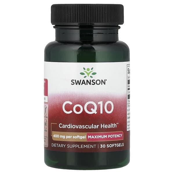 Swanson Vitamins, CoQ10, 400 mg, 30 capsules à enveloppe molle