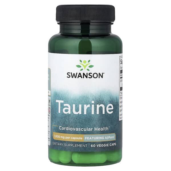 Swanson Taurine, 1,000 mg, 60 Veggie Caps