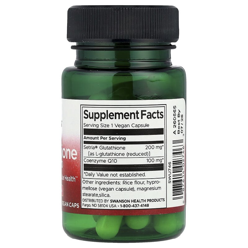 how many glutathione capsules per day Glutathione