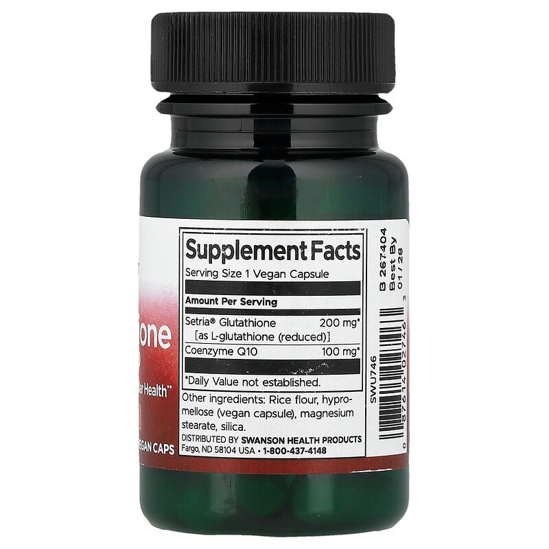 L-Glutathione with CoQ10, 30 Vegan Caps
