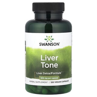Swanson, Lebertonus, 300 mg, 120 pflanzliche Kapseln