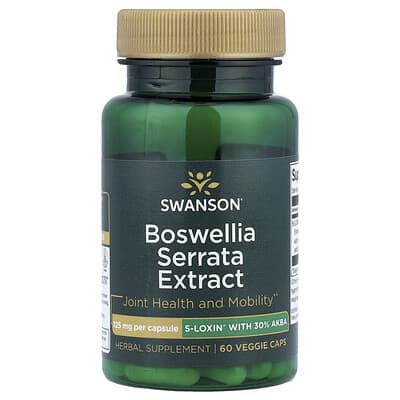 Swanson, Boswellia Serrata Extract, 125 mg, 60 Veggie Caps