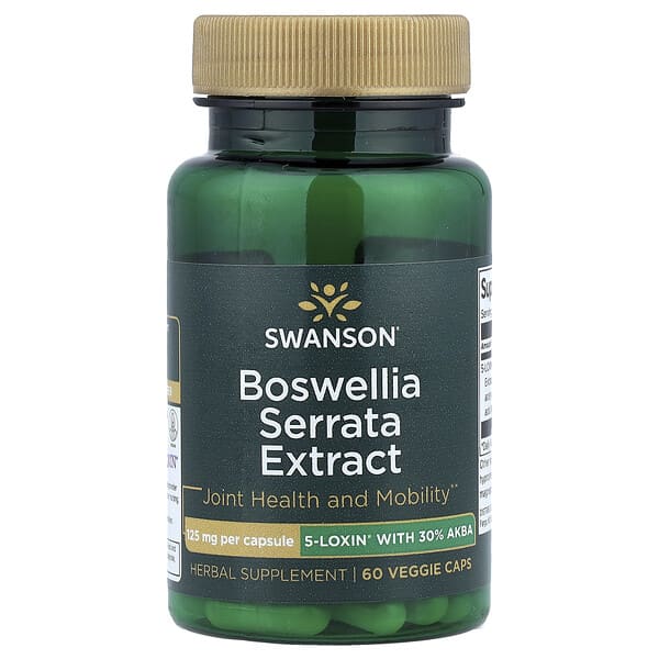 Boswellia Serrata Extract, 125 mg, 60 Veggie Caps