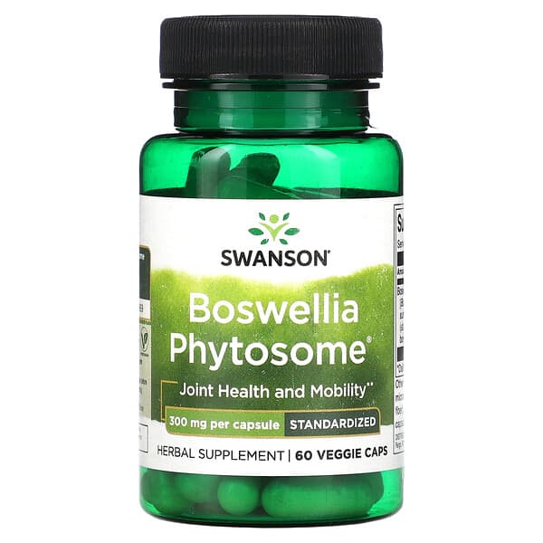 Swanson, ボスウェリアPhytosome（フィトソーム）、300mg、ベジカプセル60粒