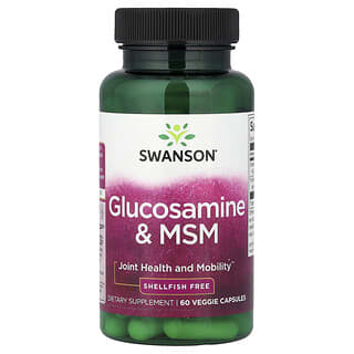 Swanson, Glucosamine & MSM, 60 Veggie Capsules