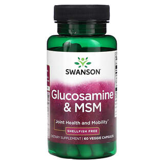 Swanson, Glucosamine & MSM, 60 Veggie Capsules