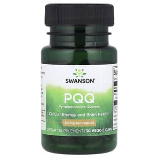 Swanson, PQQ, 20 mg, 30 cápsulas vegetales