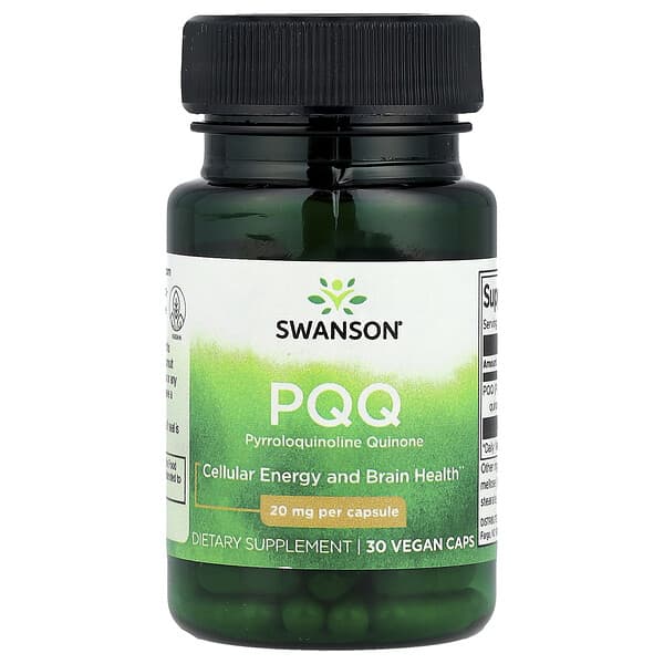Swanson PQQ, 20 mg, 30 Vegan Caps