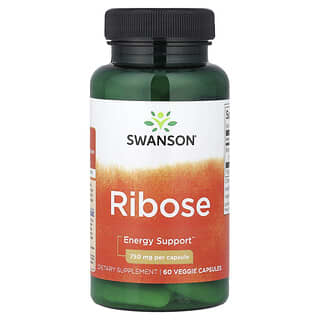 Swanson, Ribose, 750 mg, 60 Veggie Capsules