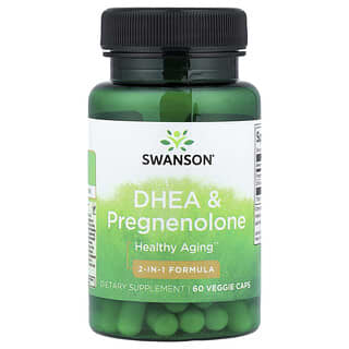 Swanson, DHEA & Pregnenolone, 60 Veggie Caps