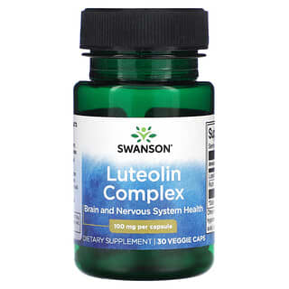 Swanson, Лютеолиновый комплекс, 100 мг, 30 вегетарианских капсул