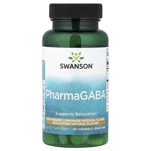 PharmaGABA™, Strawberry Lemonade, 100 mg, 60 Chewable Tabs