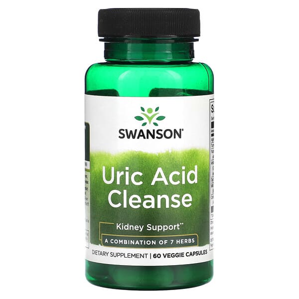 Swanson, Uric Acid Cleanse, 60 Veggie Capsules