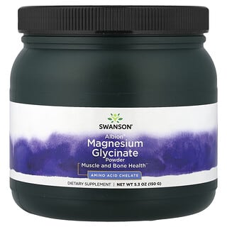Swanson, Albion®, Glicinato de magnesio en polvo, 150 g (5,3 oz)