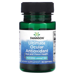 Swanson, Antioxidante ocular superior, 30 cápsulas blandas