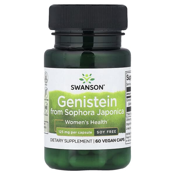 Genistein from Sophora Japonica, 125 mg, 60 Vegan Caps