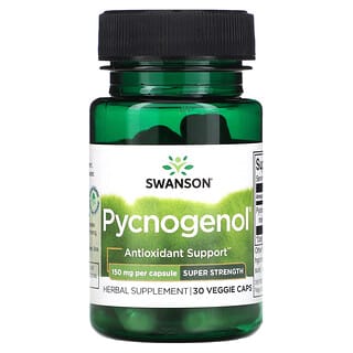 Swanson, Пикногенол, суперсила, 150 мг, 30 растительных капсул