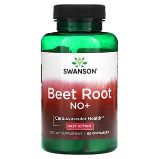 Swanson, Beet Root NO+, 60 Chewables