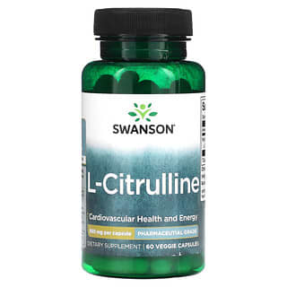 Swanson, L-Citrulina, 850 mg, 60 Cápsulas Vegetais