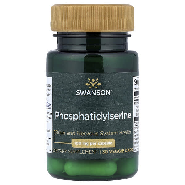 Swanson Phosphatidylserine, 100 mg, 30 Veggie Caps