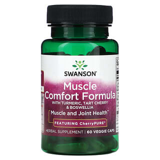 Swanson‏, Muscle Comfort Formula, מכיל 60 כמוסות צמחיות