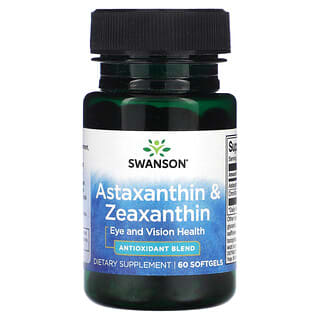 Swanson, Astaxanthin & Zeaxanthin, 60 Softgels