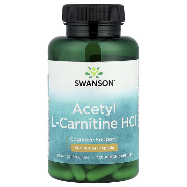 Acetyl L-Carnitine HCl, 500 mg, 120 Vegan Capsules