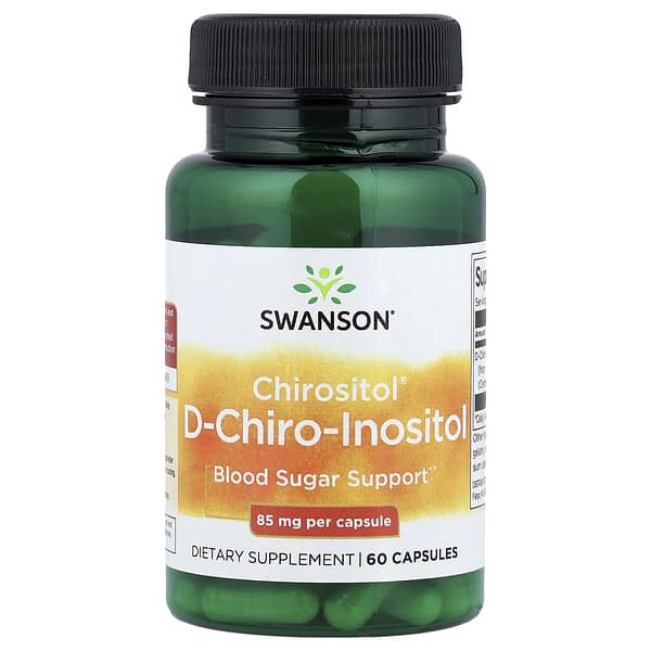 Swanson Vitamins, Chirositol® D-Chiro-Inositol, 85 mg, 60 Capsules