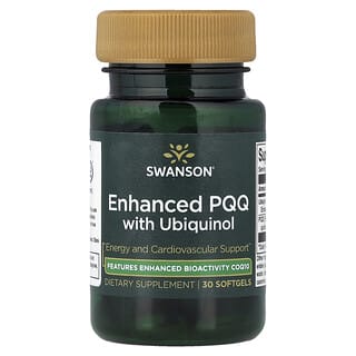 Swanson, PQQ mejorada con ubiquinol`` 30 cápsulas blandas