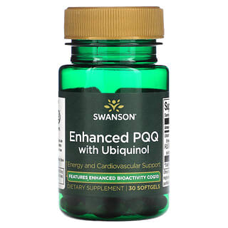 Swanson, Ubiquinol（ユビキノール）配合強化PQQ（ピロロキノリンキノン二ナトリウム塩）、ソフトジェル30粒