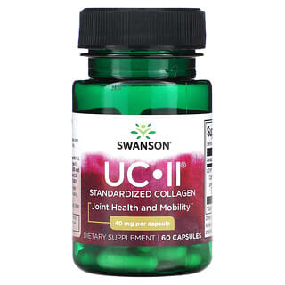 Swanson, UC-II, Colágeno Padronizado, 40 mg, 60 Cápsulas
