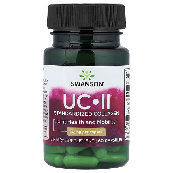 Swanson, UC-II® 標準化膠原蛋白，40 毫克，60 粒膠囊