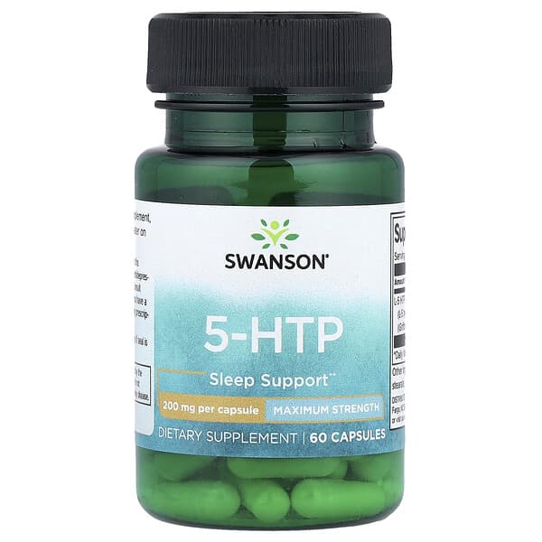 Swanson, 5-HTP，200 毫克，60 粒膠囊