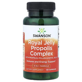 Swanson, Complexe à la gelée royale et à la propolis, 60 capsules