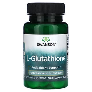 Swanson, L-glutatión, 60 comprimidos masticables