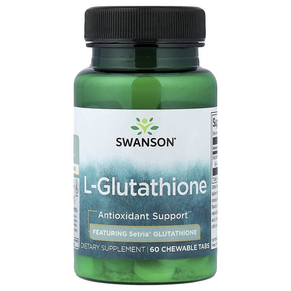Swanson L-Glutathione, 60 Chewable Tabs (50 mg per Tablet)