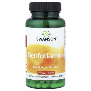 Swanson, Benfotiamina, 80 mg, 120 cápsulas