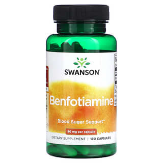 Swanson, Benfotiamina, 80 mg, 120 cápsulas