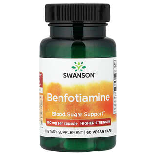 Swanson Vitamins（スワンソンビタミンズ）, ベンフォチアミン、High Potency、160mg、60粒