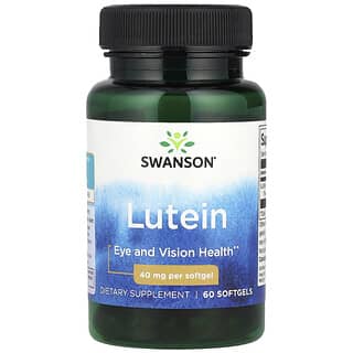 Swanson, Lutéine, 40 mg, 60 capsules à enveloppe molle