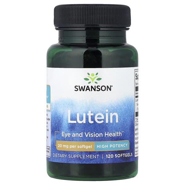 Swanson Lutein, High Potency, 20 mg, 120 Softgels