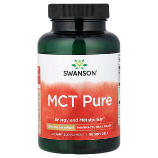 Swanson Vitamins, MCT Pure, 1,000 mg, 90 Softgels