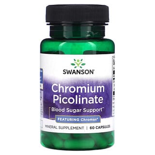 Swanson, Picolinate de chrome, 60 capsules