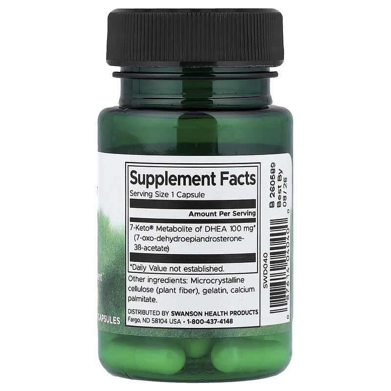 7-Keto®（7-ケト）DHEA（デヒドロエピアンドロステロン）、100mg、30粒