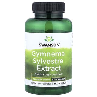Swanson, джимнема (Gymnema sylvestre), стандартизованный экстракт, 300 мг, 120 капсул